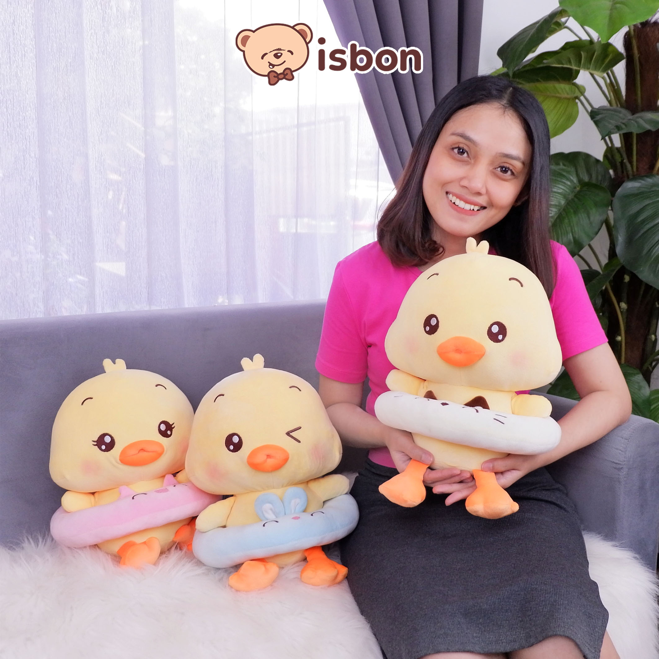 ISTANA BONEKA Bebek Floopy Swimming Duck 11in Berenang Mainan Anak Pelampung Karakter Lucu Premium