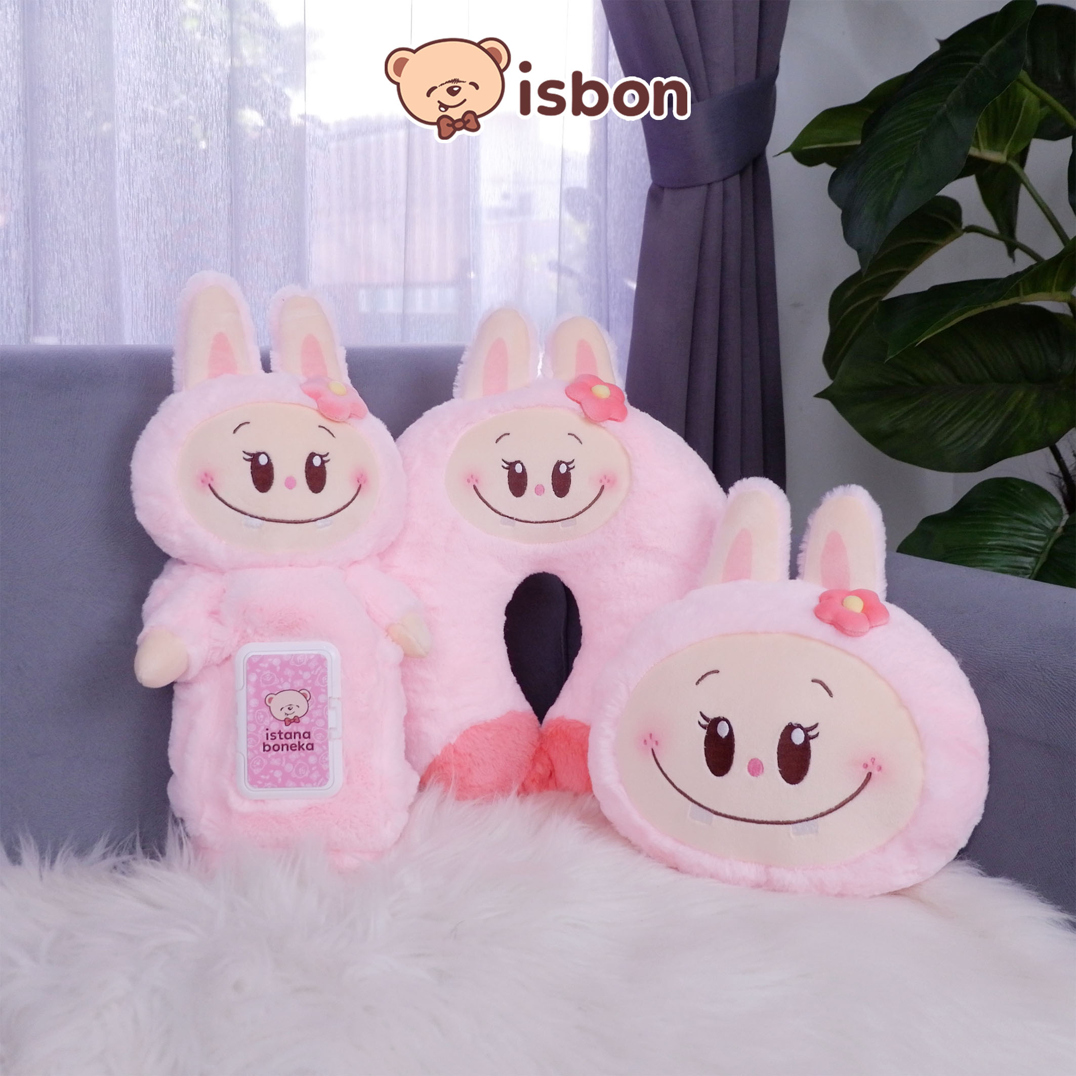 ISTANA BONEKA Olala Mimi Series Bantal Leher NR Tempat Tisu Bantal Kepala Anak Dewasa Lembut Premium