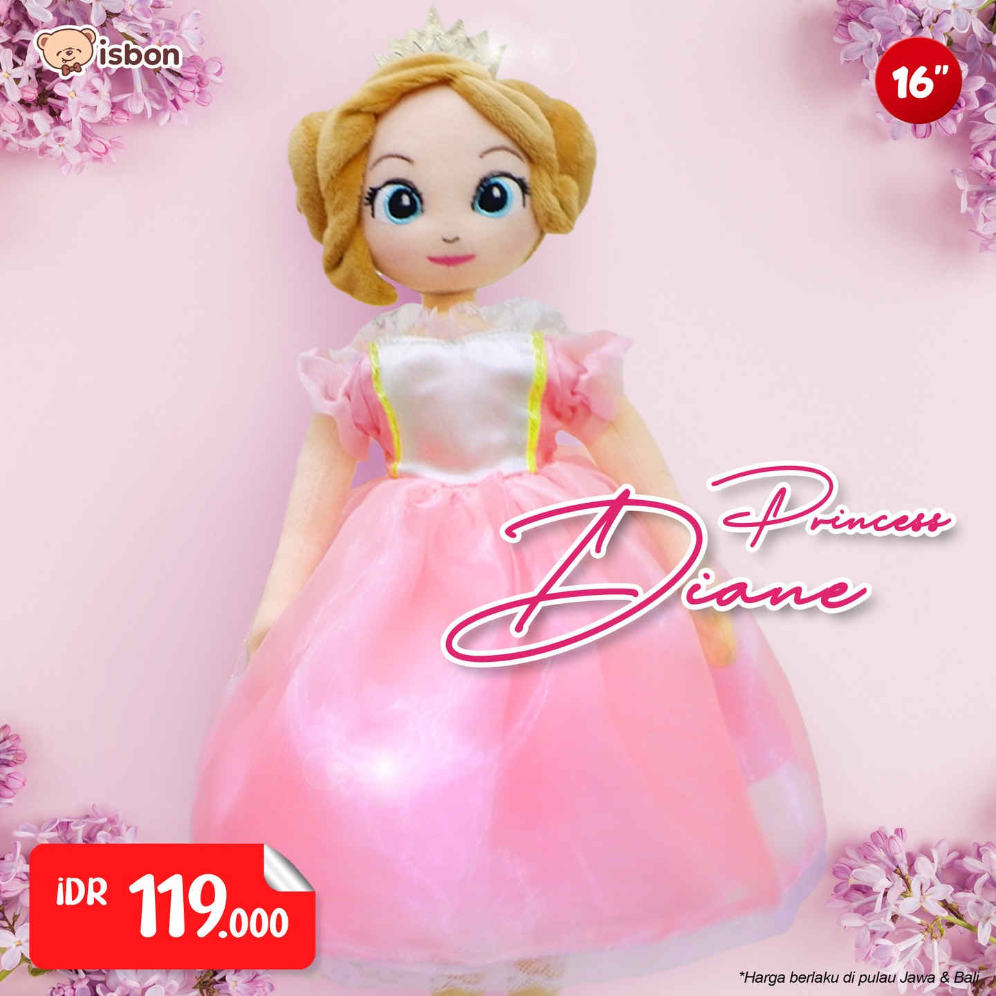 ISTANA BONEKA Princess DIANE Pink 