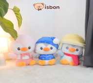 ISTANA BONEKA Pinguin Bulu Halus Sit BabyQ with Baju Topi Syal Mainan Anak Hadiah Spesial Ulang Tahun Cowok Cewek