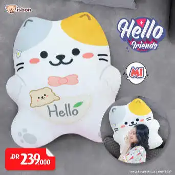 ISTANA BONEKA Bantal Jumbo Hello Friends