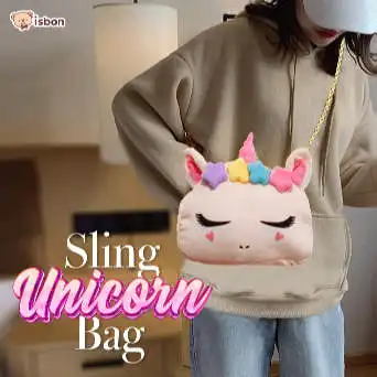 ISTANA BONEKA tas selempang wanita Unicorn kuda pony