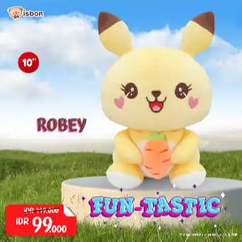 ISTANA BONEKA Pika Pika Smile Robey With Carrot Wortel FunTastic
